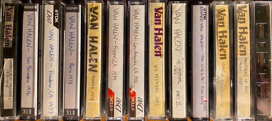 photo of bootleg cassettes