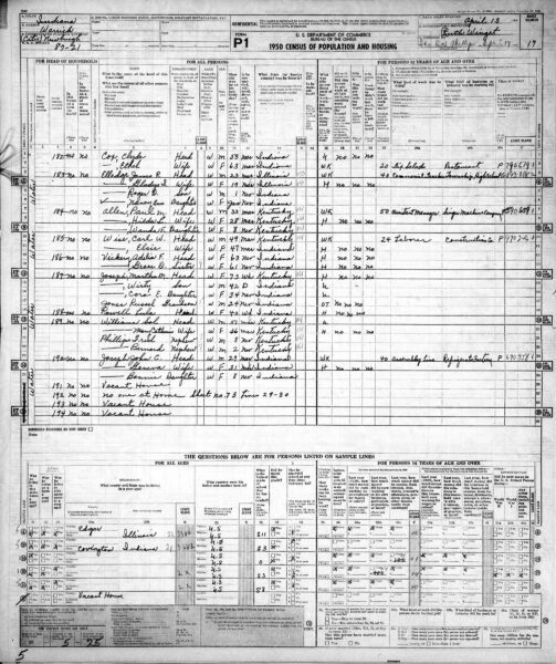 1950 census example